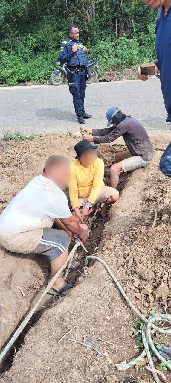 Triple A frustró un intento de conexión ilegal a la conducción del sistema Costero en Juan de Acosta